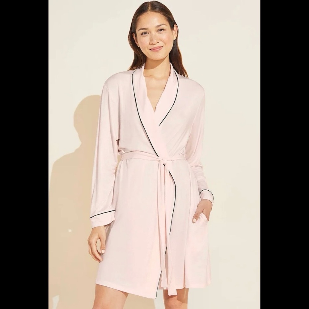 Eberjey Tencel Gisele Modal Robe - Pink